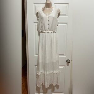 Luxology Cream Dress